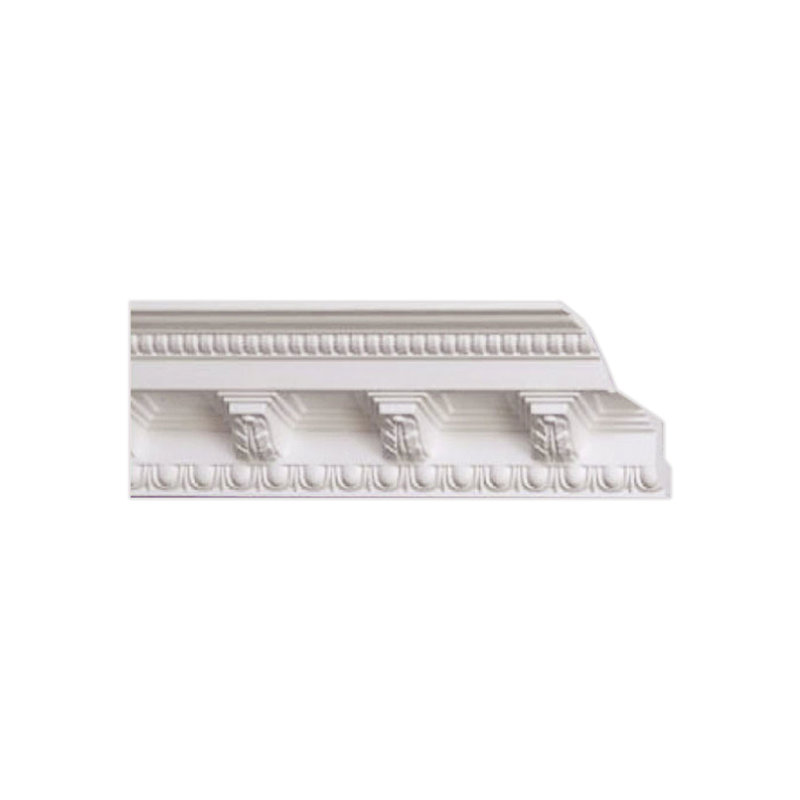 Plain White Styrofoam Corbels Crown Molding 6.5 ft