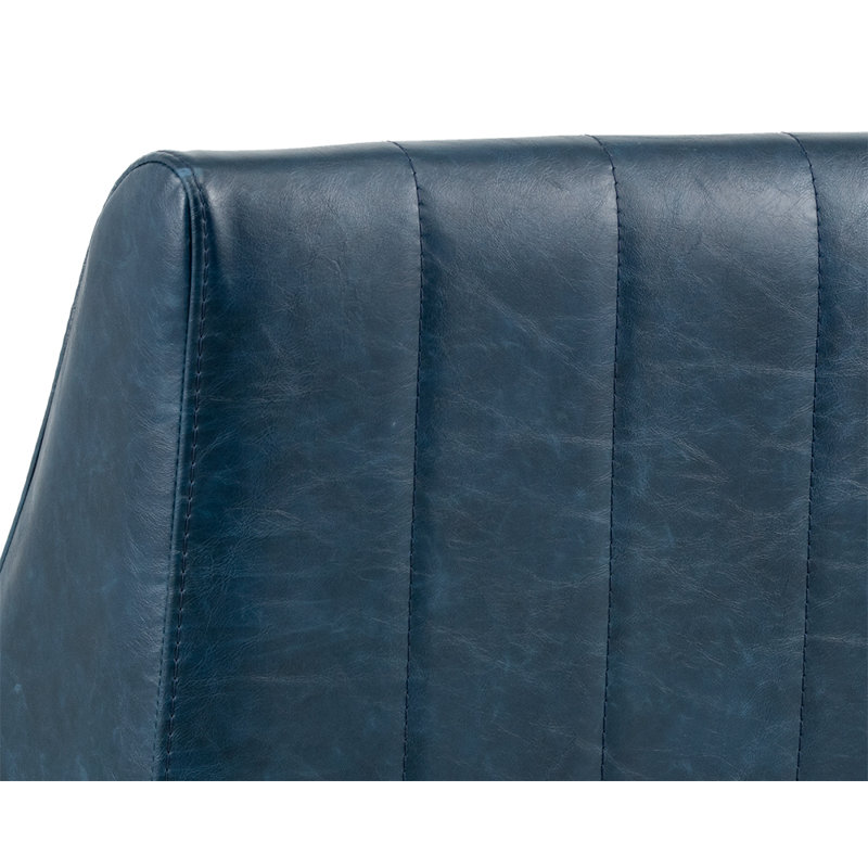 Irongate Armchair, Blue Faux Leather