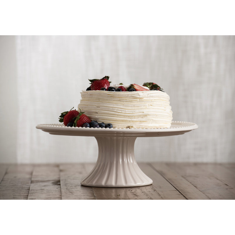 Présentoir à gâteaux blanc 12,75 po