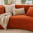 101.3"Boucle Curved Half - Moon 5 - Seater Sofa, Modern Leisure Couch For Living Room Gatherings & Stylish Lounging-1300409508