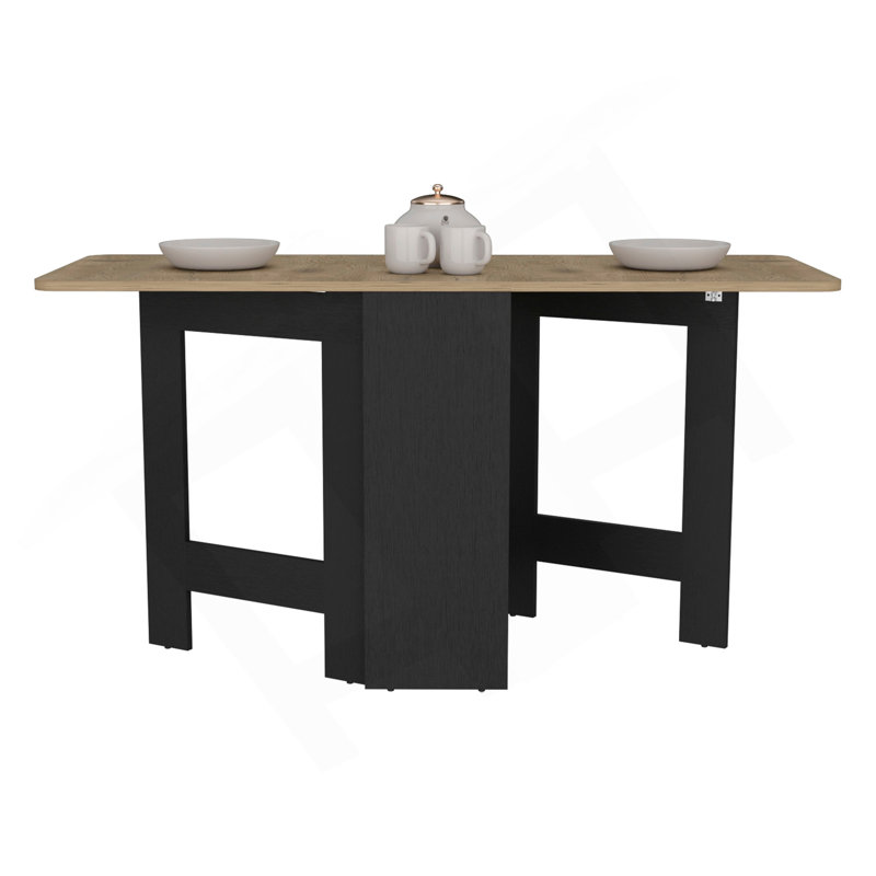 Table pliante Gateleg compacte et compacte