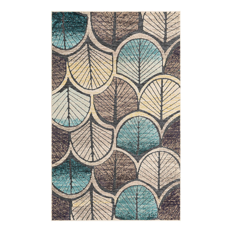 Wrought Studio Diab Marelda Indoor/Outdoor Area Rug, Rectangle 5'3" x 8'