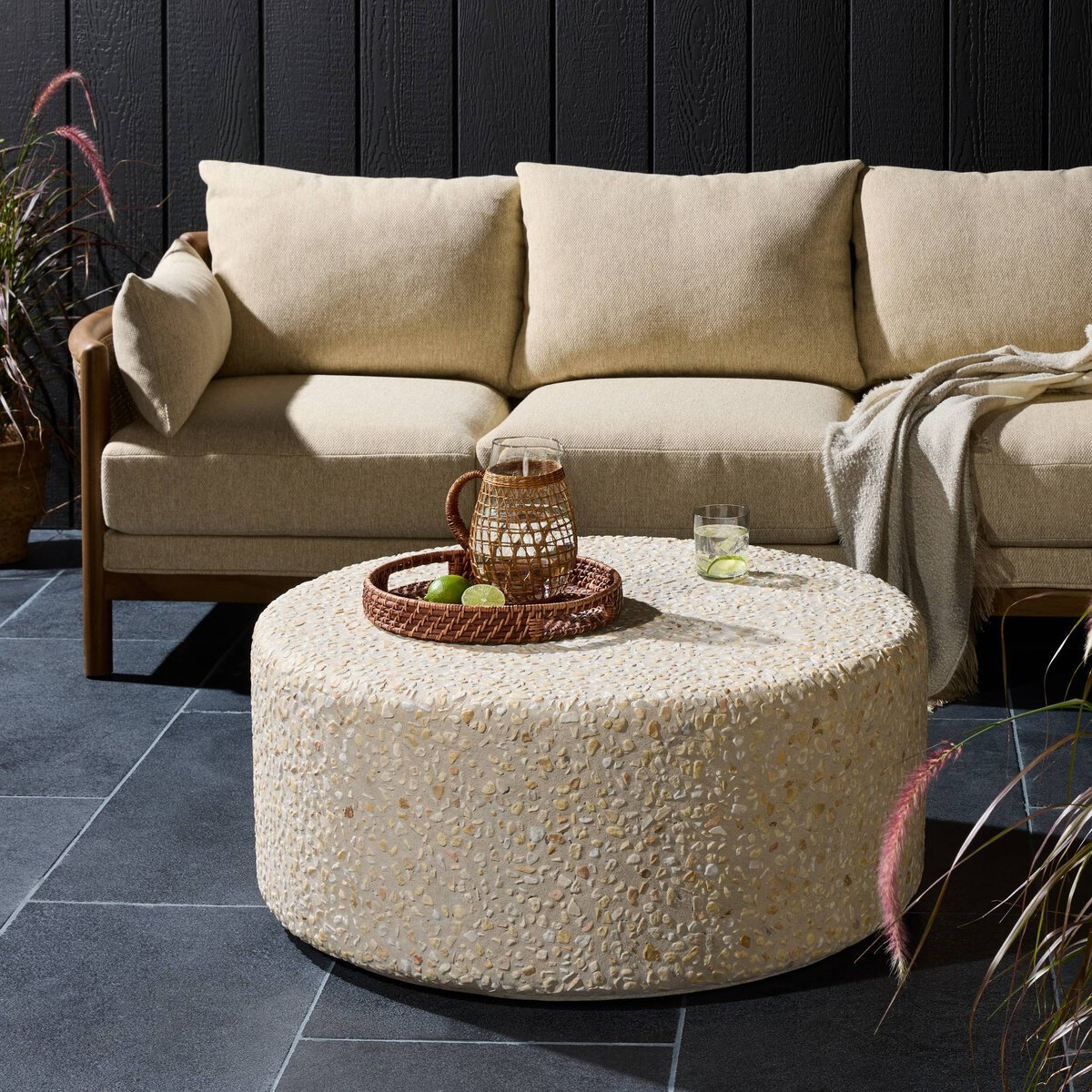 Orlan 35.5'' Stone Outdoor Coffee Table