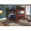 Lit superposé double au-dessus d'un lit double en bois massif Catharine-1543026614