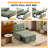 Teddy Fleece Armless Pull Out Sofa Sleeper Chair Pull Out Sofa Bed Space-Saving For Small Spaces-1821484290