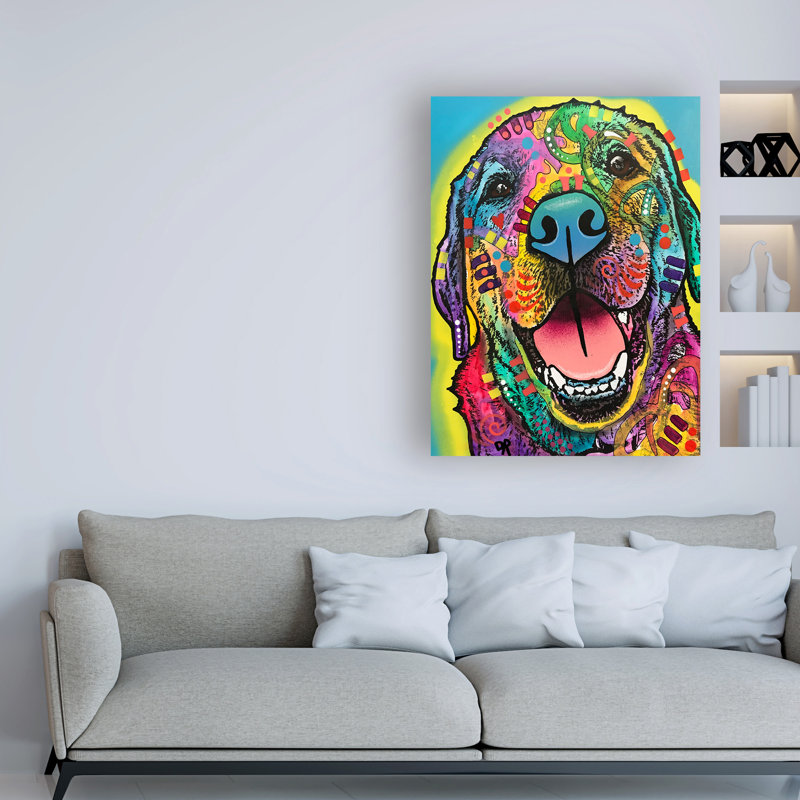 Reproduction d’art sur toile « Rocky abstract Color » par Dean Russo