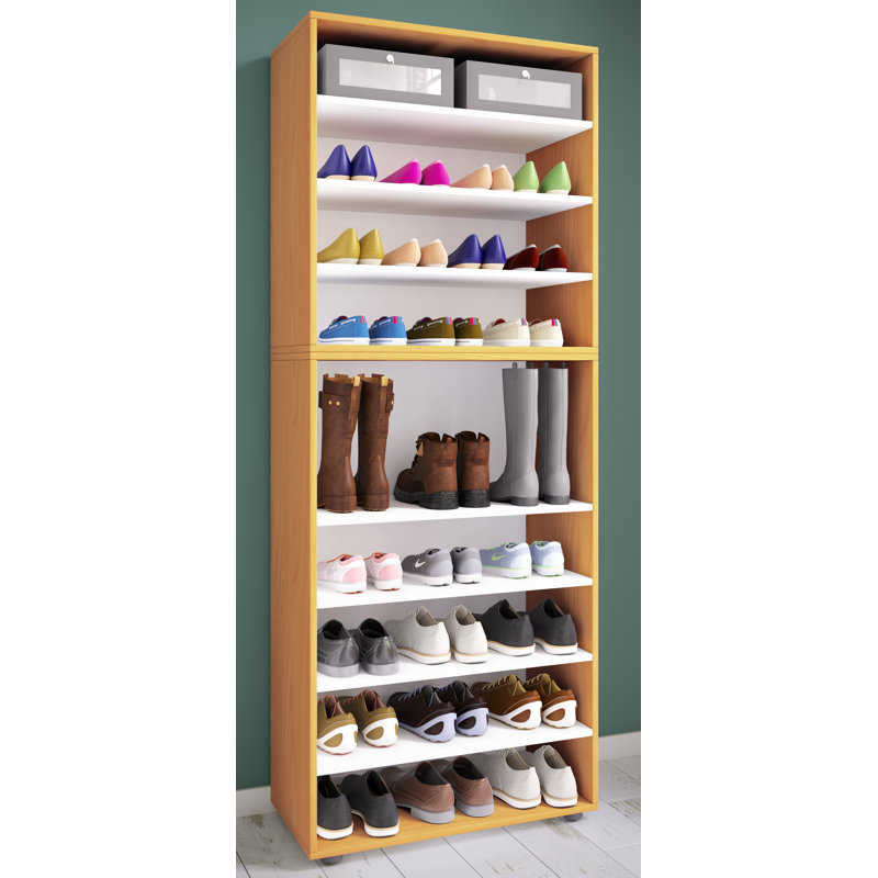 Lona 27 Pair Shoe Rack, Beech