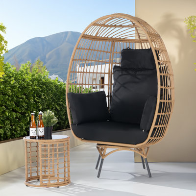 Patio Dining Set with Round Table , Cushions Included