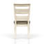 Chaise d'appoint à dossier échelle - Finition blanchie (ensemble de 2)-171841464