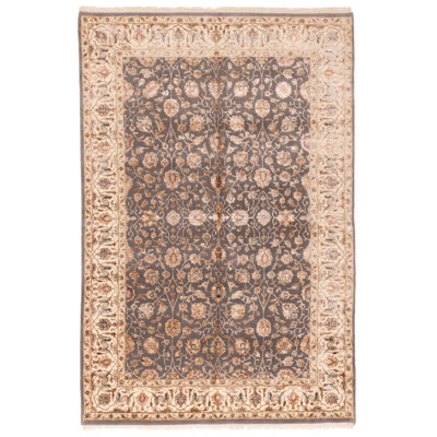 Mirzapur Grey Rug 6'0" x 8'11"