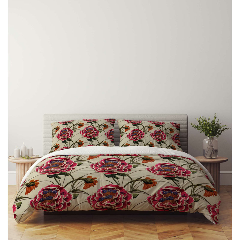 High-Quality Double Quilt Cover Set, 100% Polyester & Cotton Blend, 78.7 x 78.7 Inches | Includes 2 Pillowcases (23.6 x 23.6 Inches) | Machine Washable, Button Closure, Soft & Durable, Perfect for Cozy Bedrooms