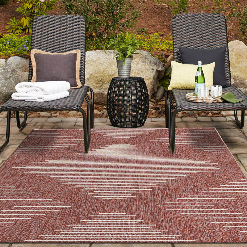 Tapis d'extérieur couleur iris brique, Rectangle 7 pi 10 po x 10 pi