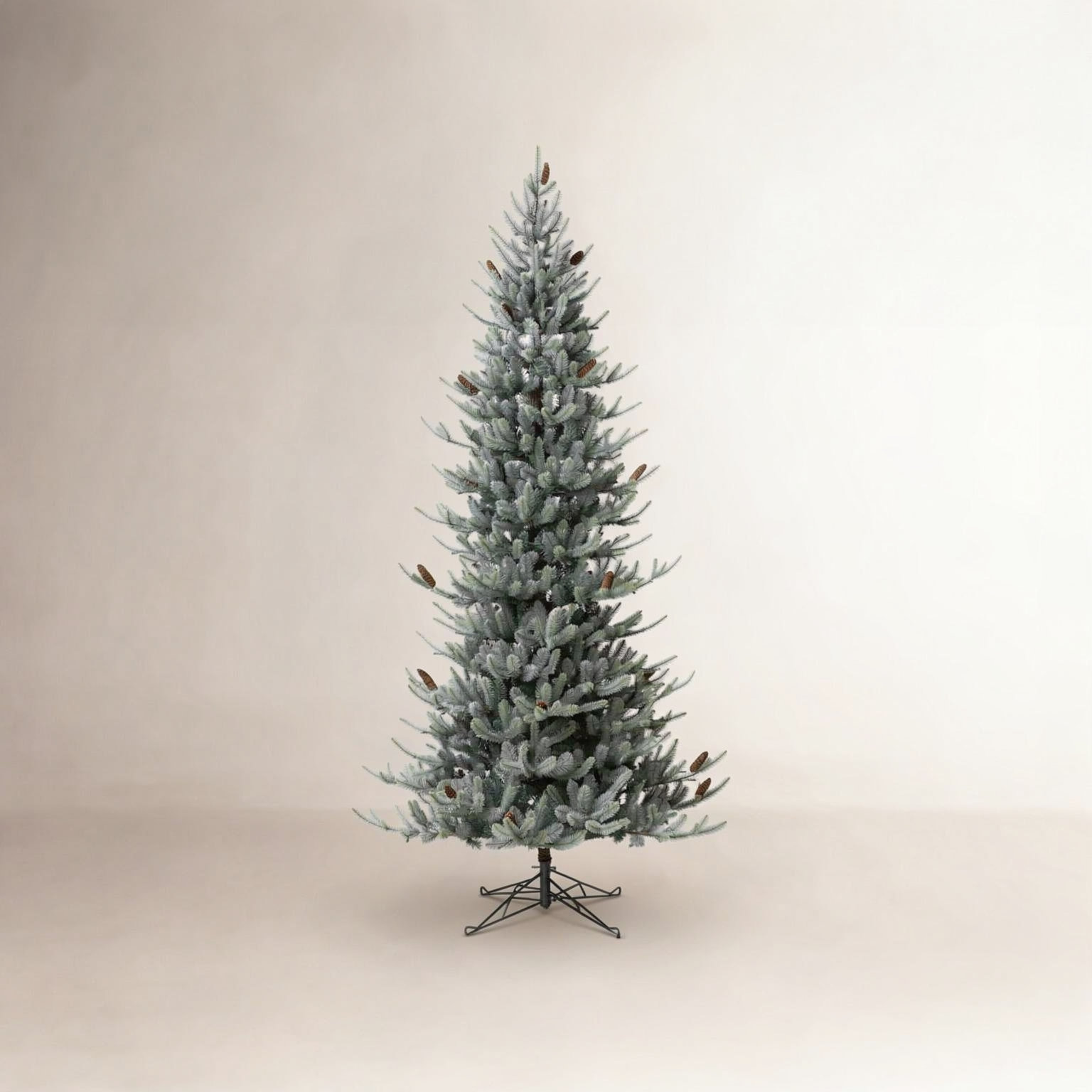 Pre-Lit Blue Spruce Fir Christmas Tree, 9'