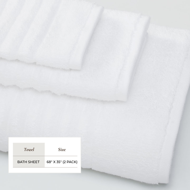 Ultra-Soft & Absorbent 100% Cotton, White