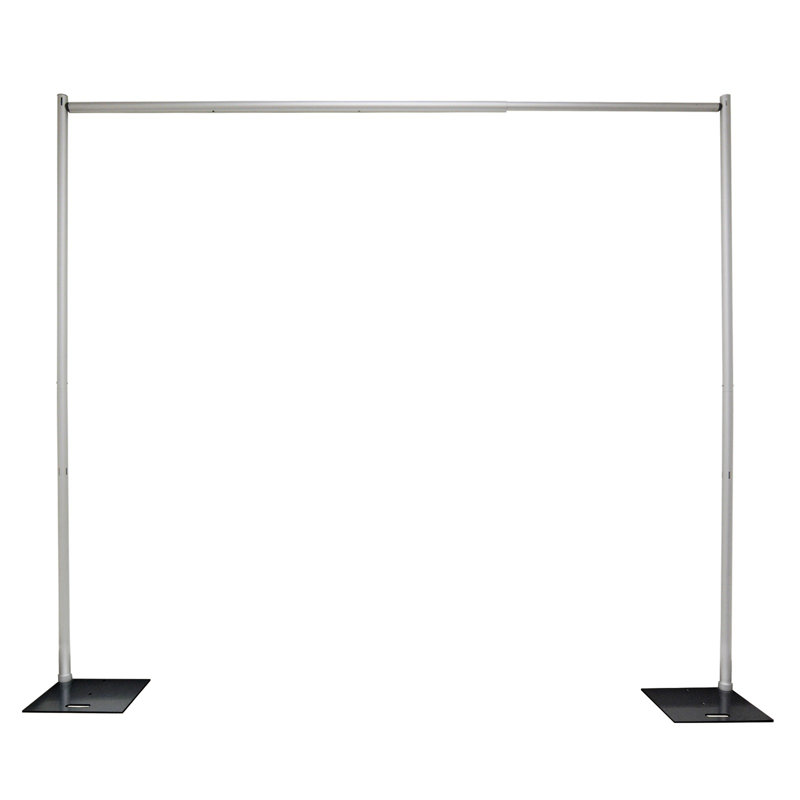 Pipe & Drape Set Framework Only with Fixed Upright, 8' H x 10' W