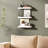 Sydney 16" W x 6" D Floating Shelves Set with Invisible Wall Mount Brackets-108212836