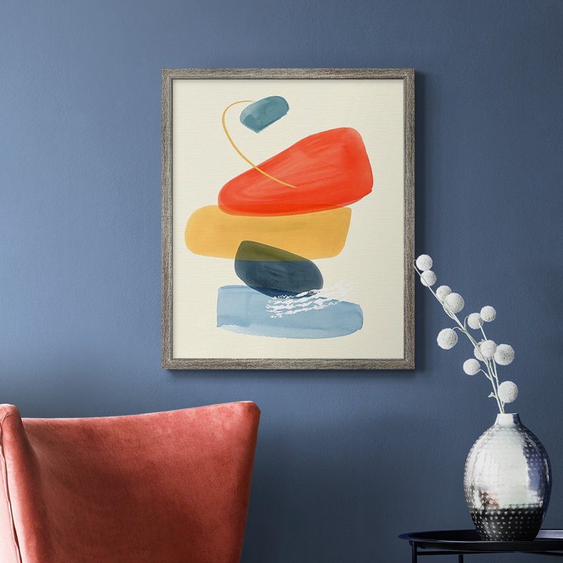 Toile encadrée de qualité supérieure «Bright Color Bundle II» - prête à être accrochée, H 24 po x l 20 po, Noir