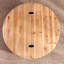 Table basse ronde en bois avec rangement caché