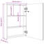 Barfuss 500mm W 700mm H Surface Frameless Medicine Cabinet with Mirror and Fixed Shelves-53259755