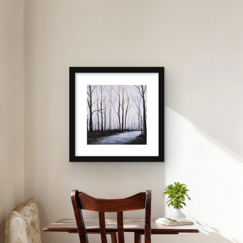 Désert de forêt - décor de chambre à coucher avec passe-partout, Noir