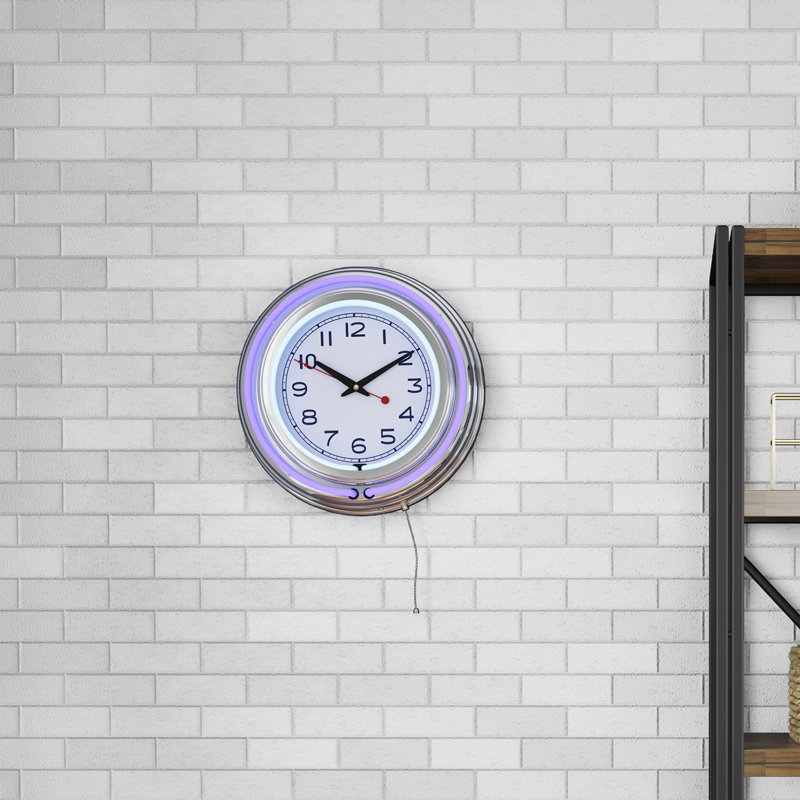 Horloge murale 14 po Atalee, Mauve