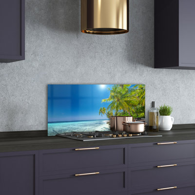 50cm W x 100cm L Glass Peel and Stick Panel