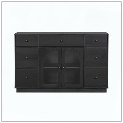 Cabinet With Storage 2 Doors And 7 Drawers For Living Dining Room Entrance