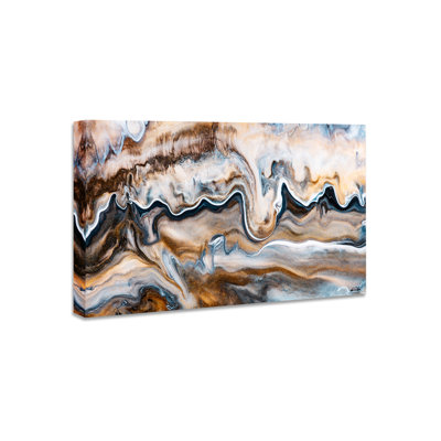 Copper and Blues Abstract