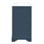 Armoire de salle de bain 30 po avec lavabo en céramique, poignées or bleu moderne. Planches robustes, rangement spacieux. Meuble-lavabo simple à assembler, structure en bois massif, facile et rapide