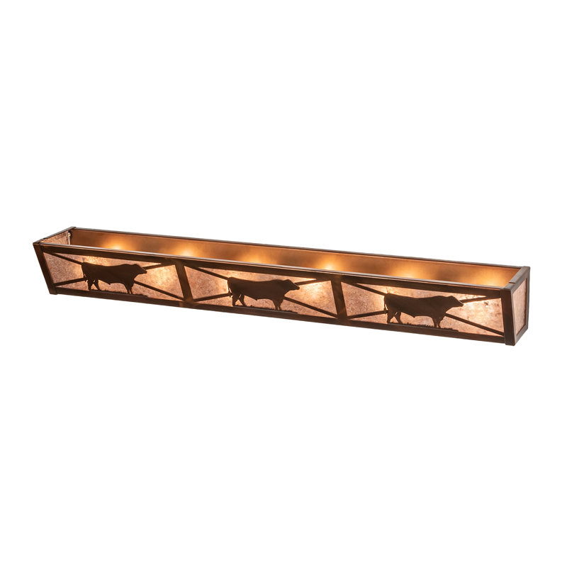Rustic Lodge 6 - Light Bath Bar, Vintage Copper