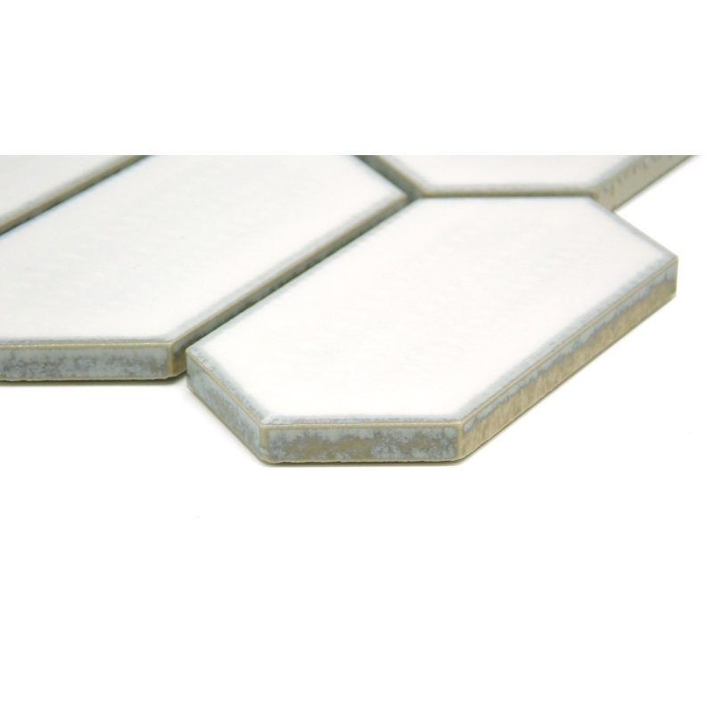 Omni Navy 10 in. x 12 in. Glossy Porcelain Wall Tile (12.11 sq. ft./Case), Ivory