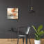  «Golden Dust C Orange» par Silvia Vassileva, art mural en verre acrylique, 24 po x 24 po-1039761483