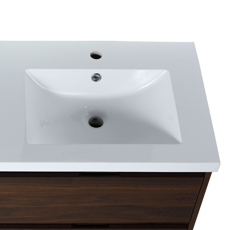 Ensemble de meuble-lavabo double mural 47,6 po Danyia