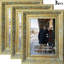 Cadre antique raffiné 3 pièces pour photos et décorations de bureau 11 po x 14 po-488922717-488922719-488922715