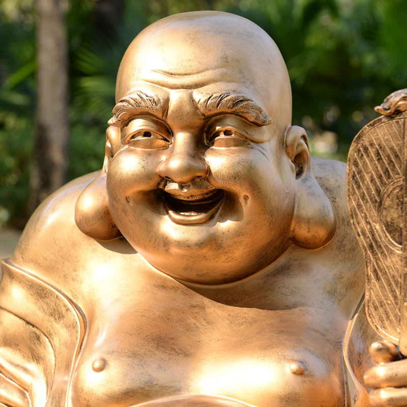 Seated Laughing Buddha Statue