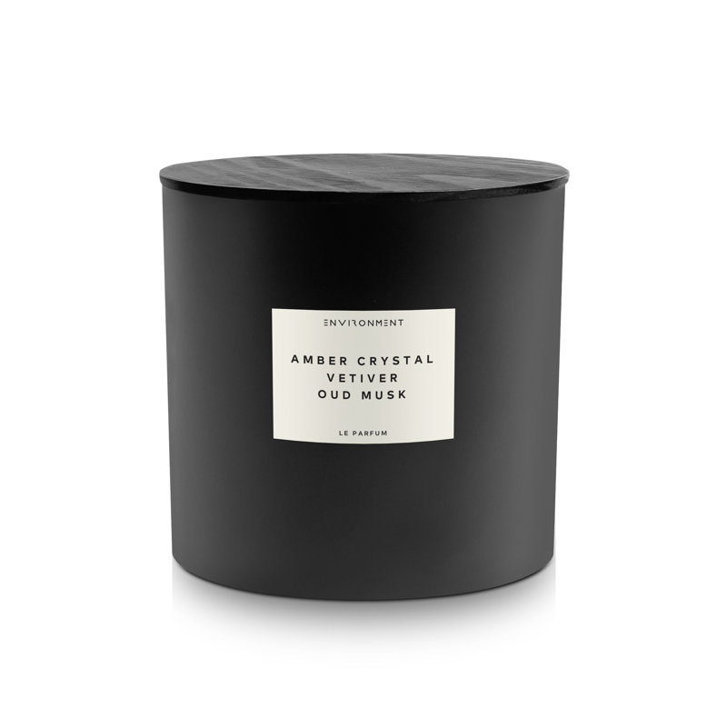 Bougie 55 oz inspirée du Baccarat Rouge 540® - cristal ambre | Vétiver | Musc Oud