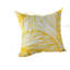 Housse de coussin Gey, housse d'extérieur jaune et feuille blanche carrée 20 pouces-122359198