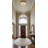 7 Light Double Swirl Crystal Drop Chandelier