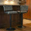 Swivel Upholstered Adjustable Height Counter Stool with Metal Frame-1665404236