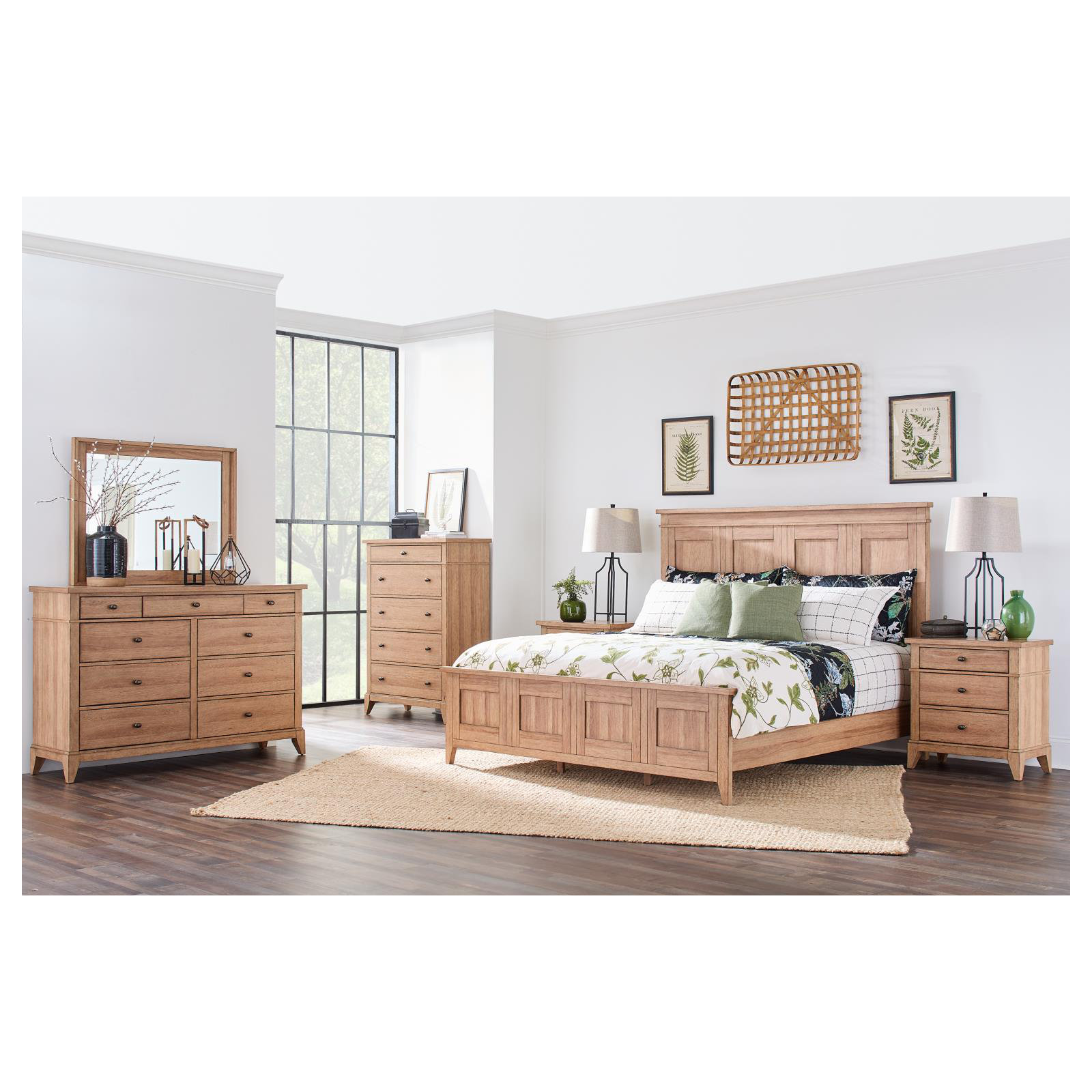 Mya 3 - Drawer Nightstand, Tan