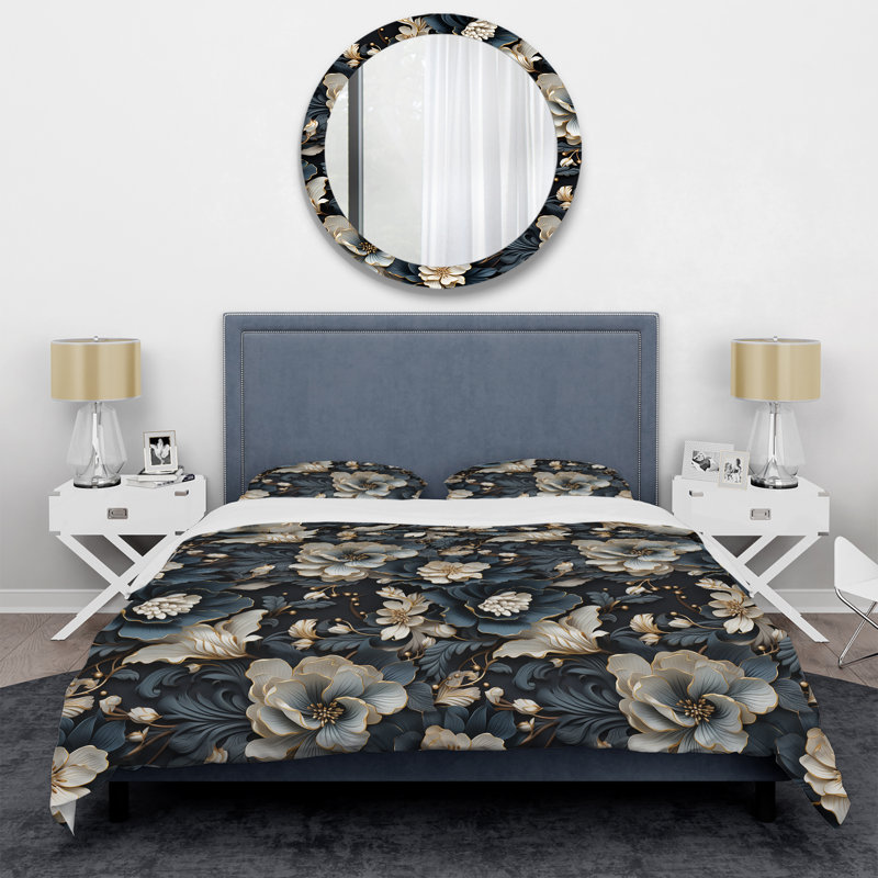 Ensemble de housse de couette Elegant, Housse de couette simple + 1 taie décorative stan