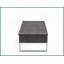 Chêne gris & amp; Table basse chromée à plateau relevable avec rangement caché, peu encombrante pour le salon
