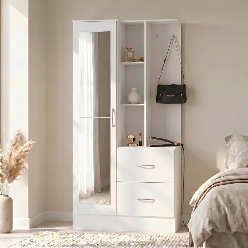 Cascio Wardrobe, White Gloss