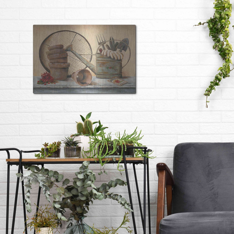 Luxe Garden Art «Garden Shelf III» par Pam Britton, «Garden Shelf III» par Pam Britton