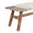 Branford Handmade Upholstered White-Washed Mango Wood Entryway Accent Bench