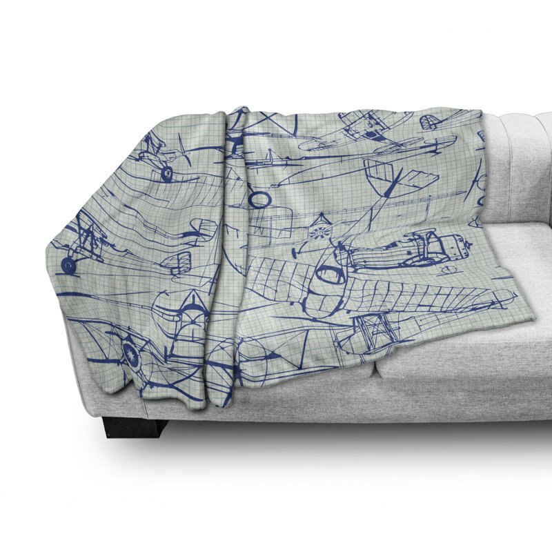 Ambesonne Fleece Throw, 50" W x 70" L