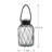 Clear/Black Glass Table Vase-1809072382