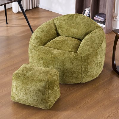 Foam Bean Bag Chairs for Adults/Teens with Filling,Bean Bag Lazy Sofa with Ultra Soft Cover, Bean Bag,Indoor & Outdoor by Trule