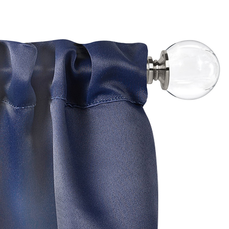 Schade Adjustable Single Curtain Rod, 66" - 120"