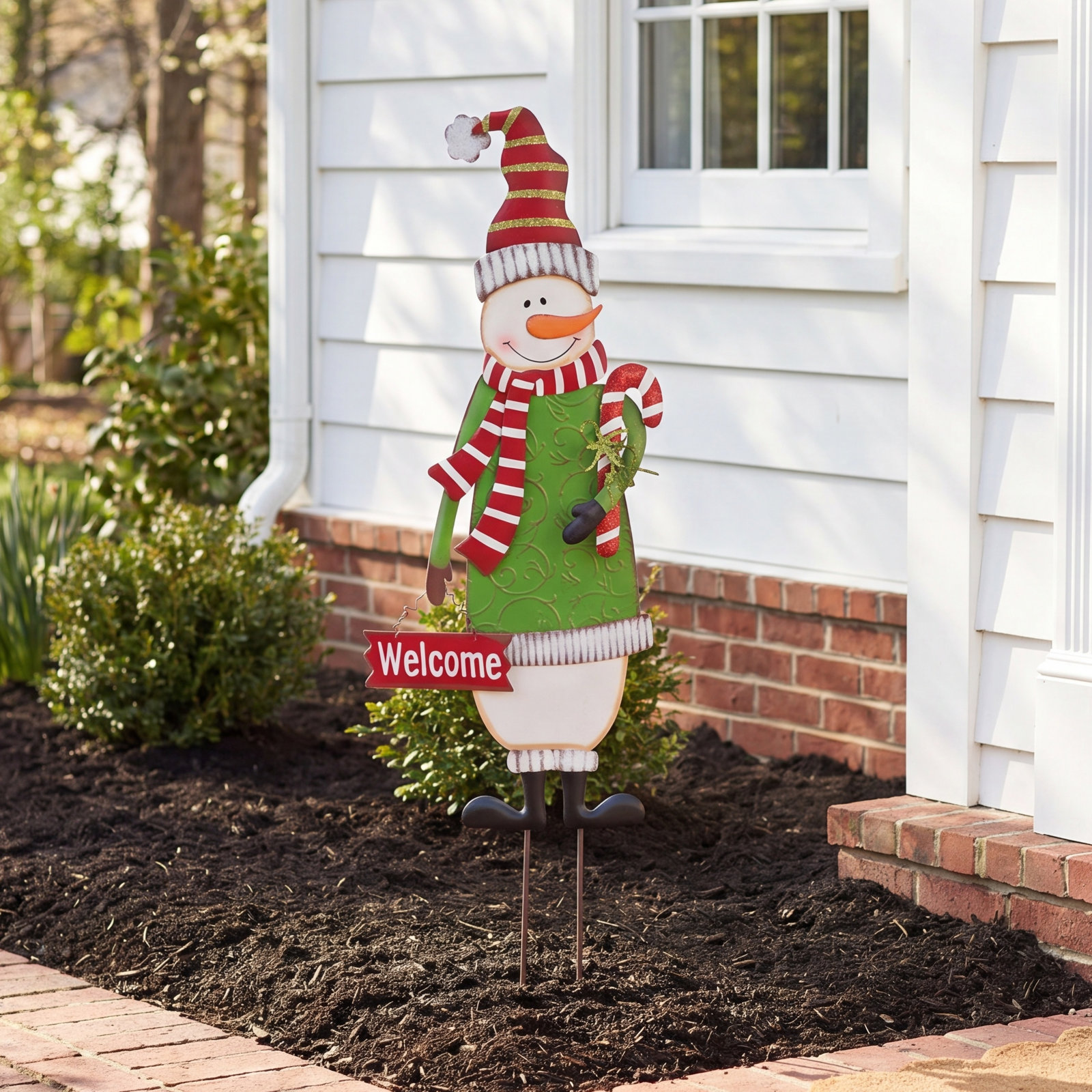 Snowman Yard Stake Decor
